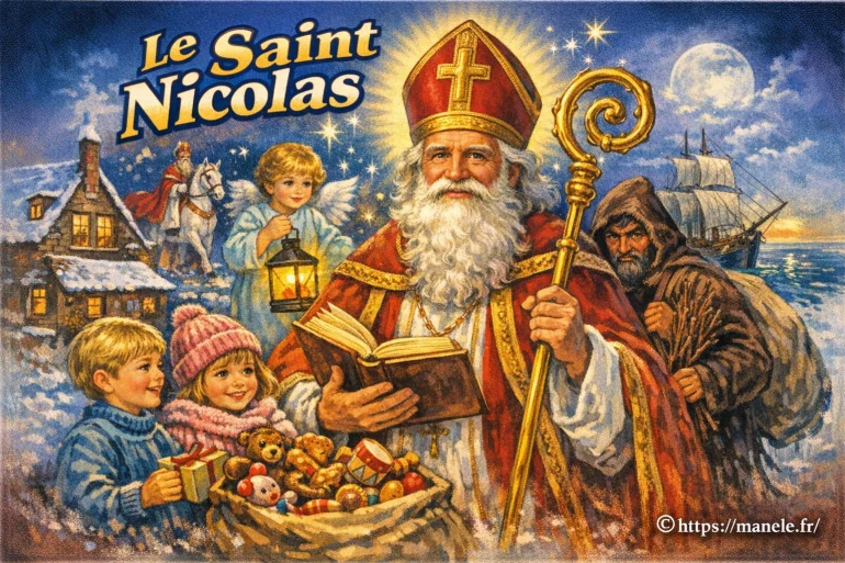 Illustration traditionnelle du Saint Nicolas