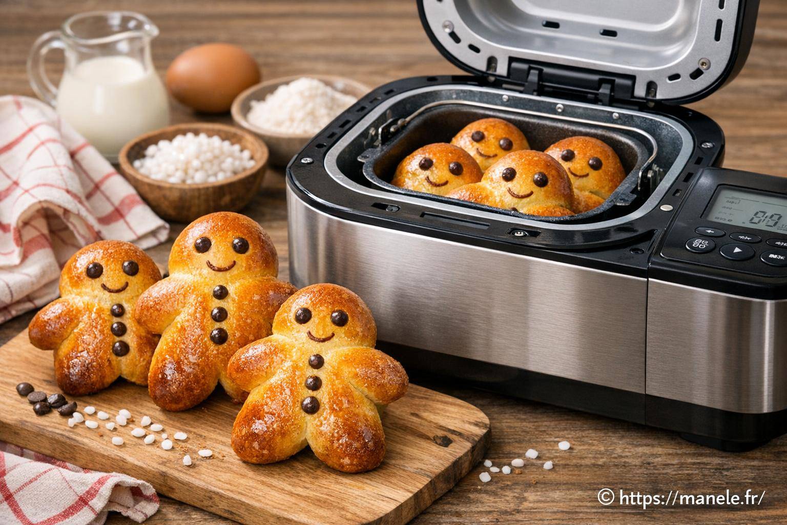 Mannele à la machine à pain : recette facile et rapide