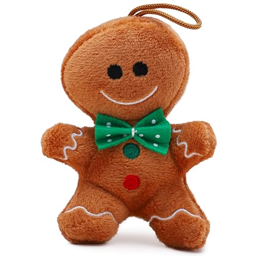 Toyland® 10 cm (4) Peluche Bonhomme en Pain dÉpice avec Noeu