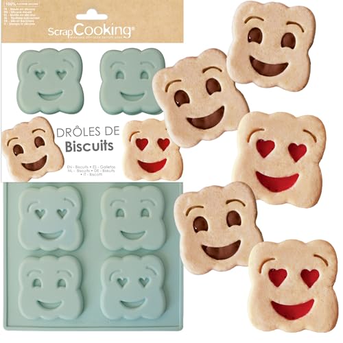 ScrapCooking - Moule Silicone « Drôles de Biscuits » - Pour 