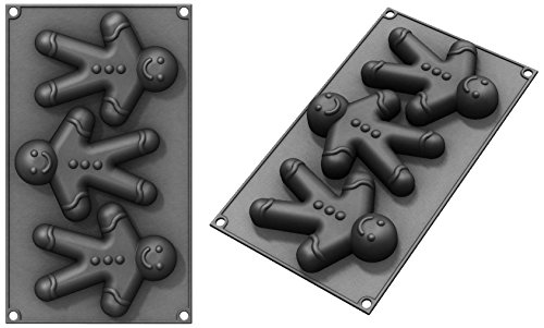 Patisse 19209 3 Moules à Pain dEpice Forme de Bonhomme Plati