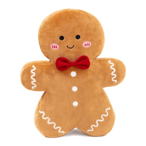 CavspkArt 1 coussin de Noël en forme de bonhomme en pain dép