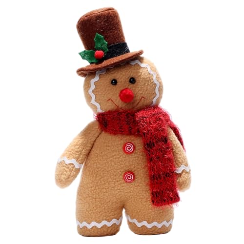 Ngbbby Jouets de Noël, Bonhomme en Pain dépices avec Chapeau