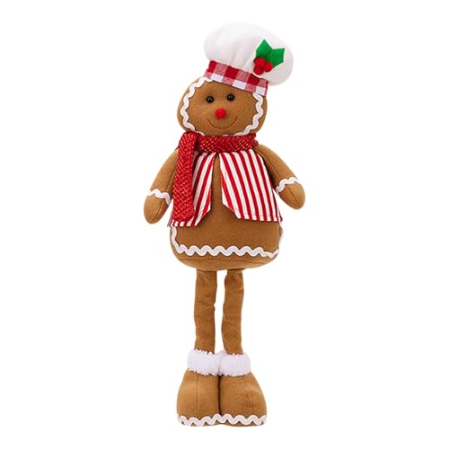 Figurine de Noël en Peluche Bonhomme en Pain dÉpice avec Jam