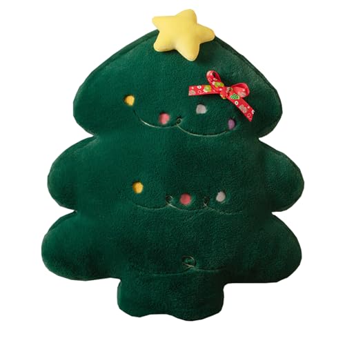 JINGTOPS Oreiller en Peluche de Noël - 45 cm en Forme dArbre