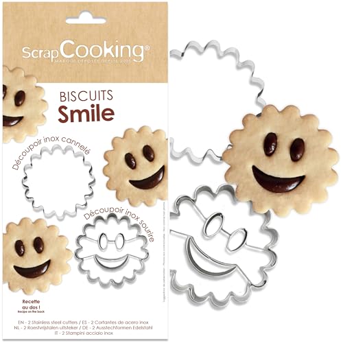 ScrapCooking - 2 Découpoirs à Biscuits « Smile » - Emporte-P