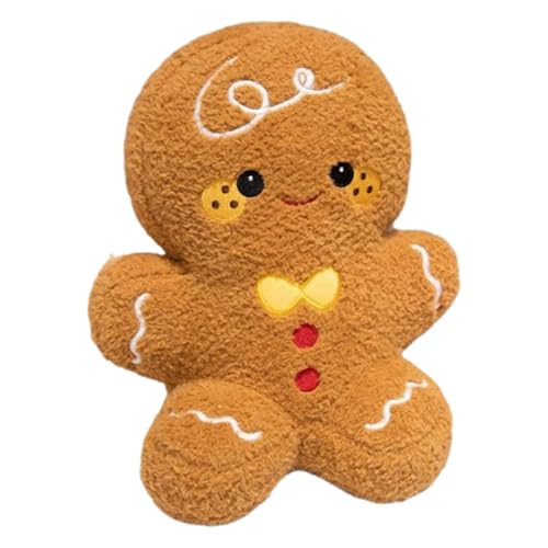 Teksome Coussin en Pain dépices - Coussin de Noël en Peluche