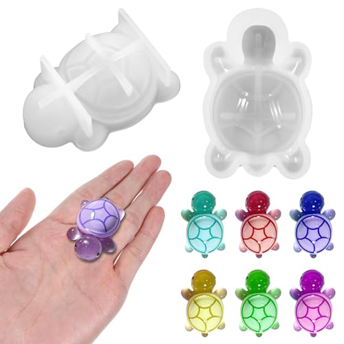 Mabor Lot de 2 mini moules en silicone en forme de tortue de