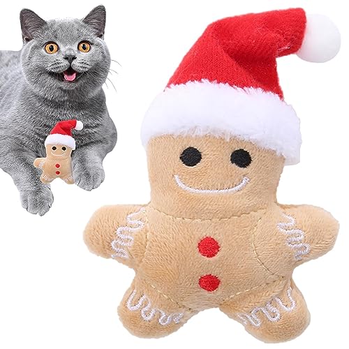 Peluche Bonhomme en Pain dÉpice pour Chien et Chat - Jouet I